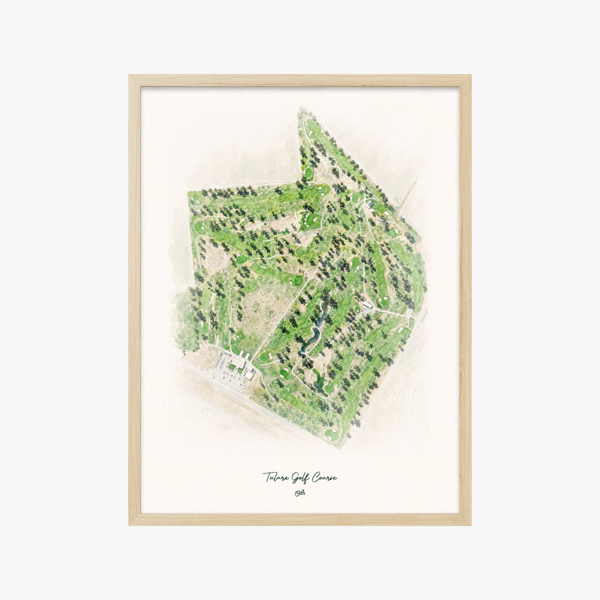 Tulare Golf Course wood frame