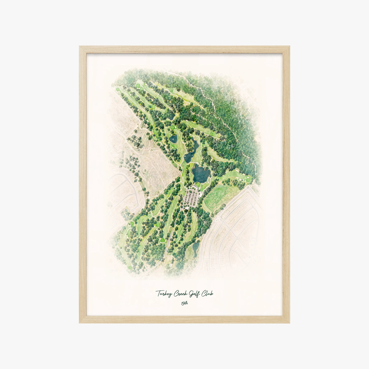 Turkey Creek Golf Club wood frame
