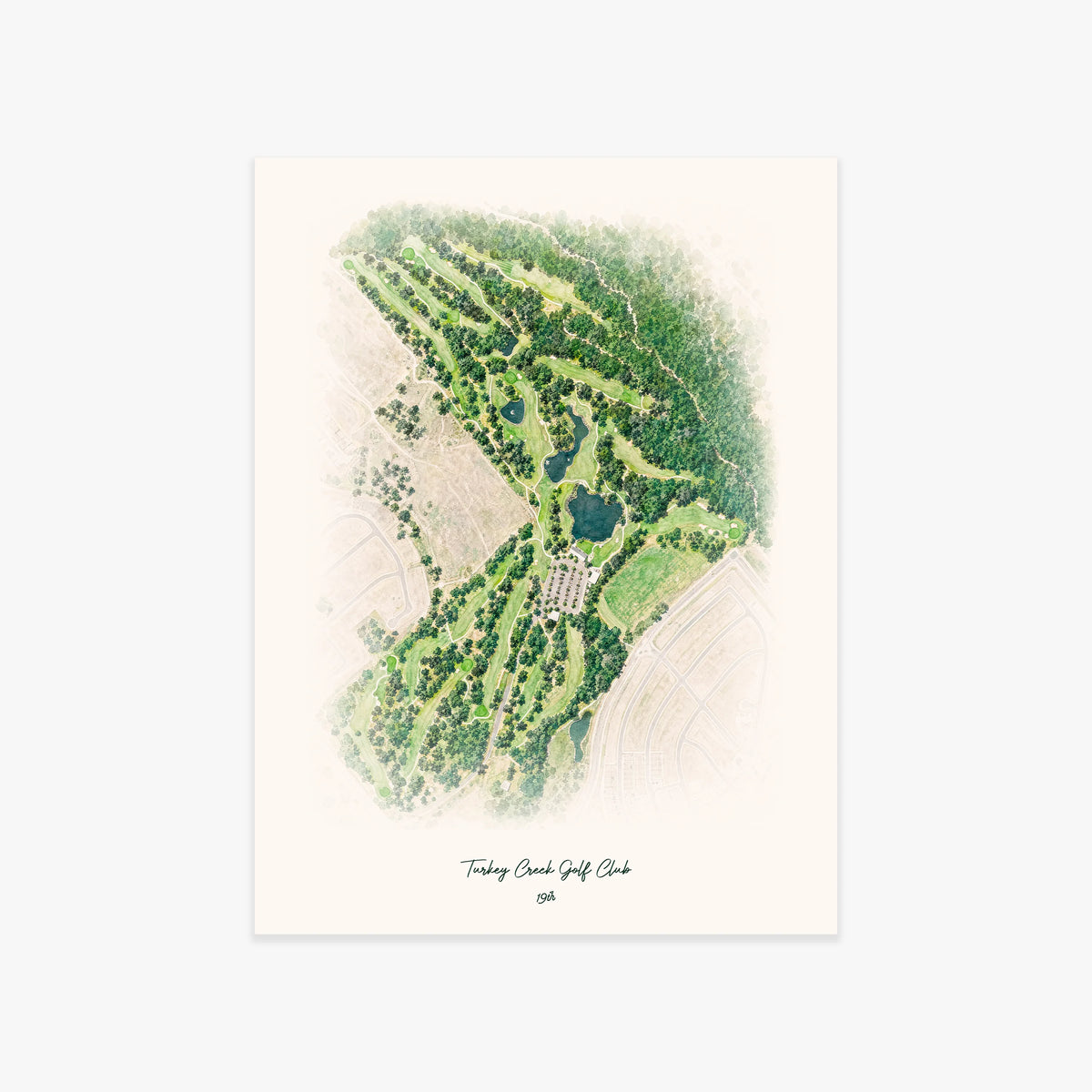 Turkey Creek Golf Club printed artwork