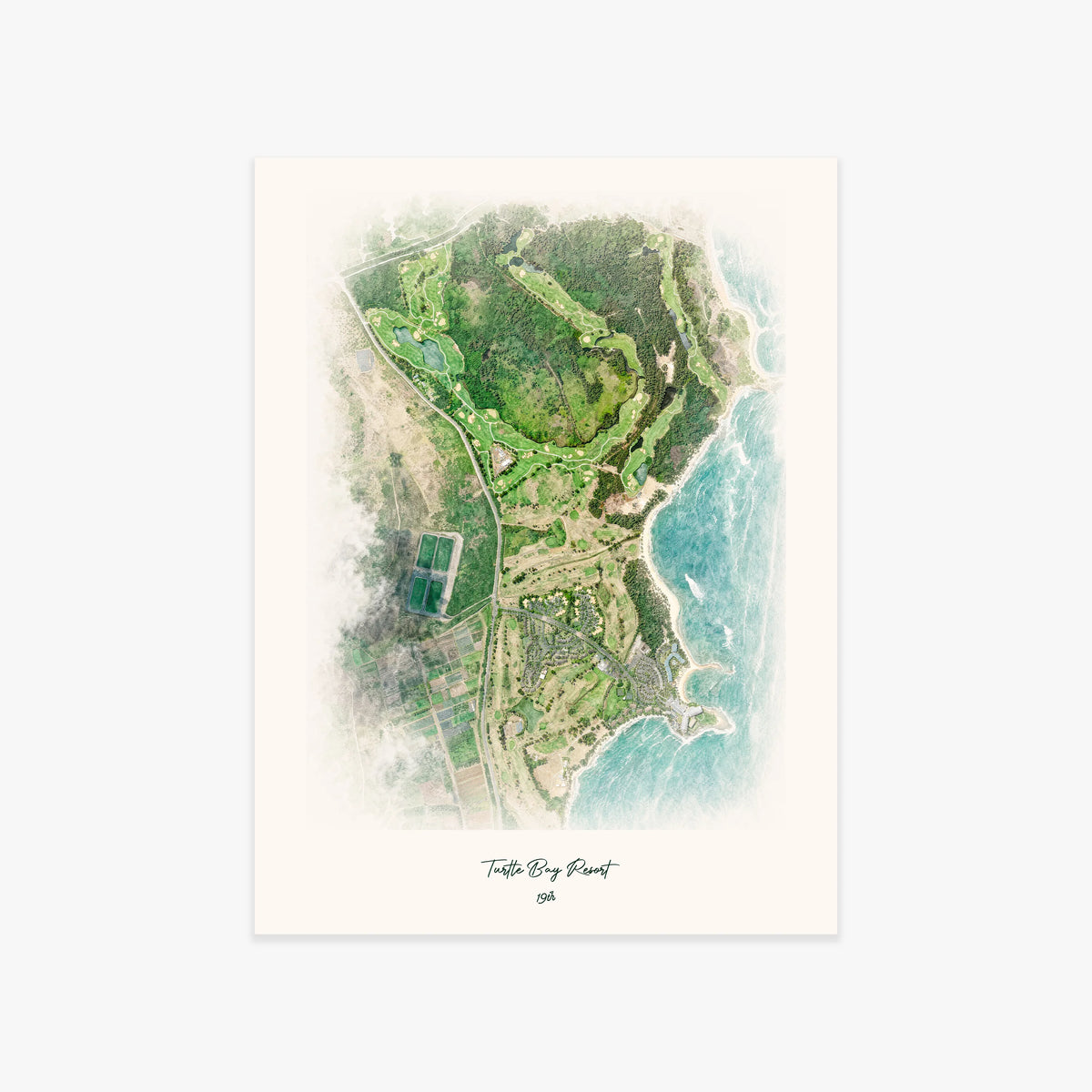 Turtle Bay Resort printed artwork