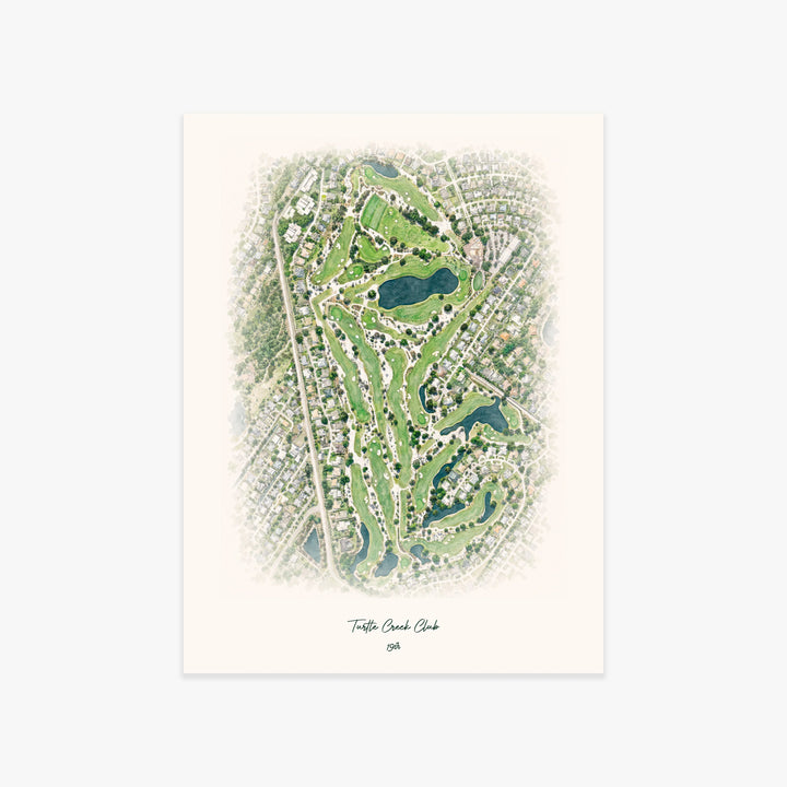 Turtle Creek Club printed artwork