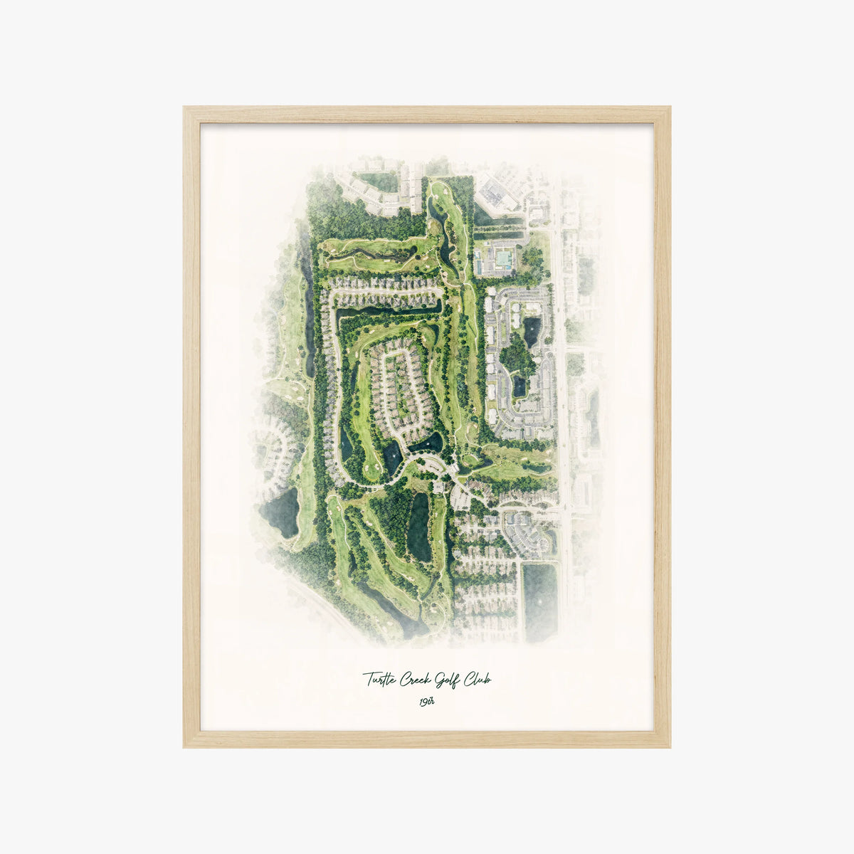 Turtle Creek Golf Club wood frame