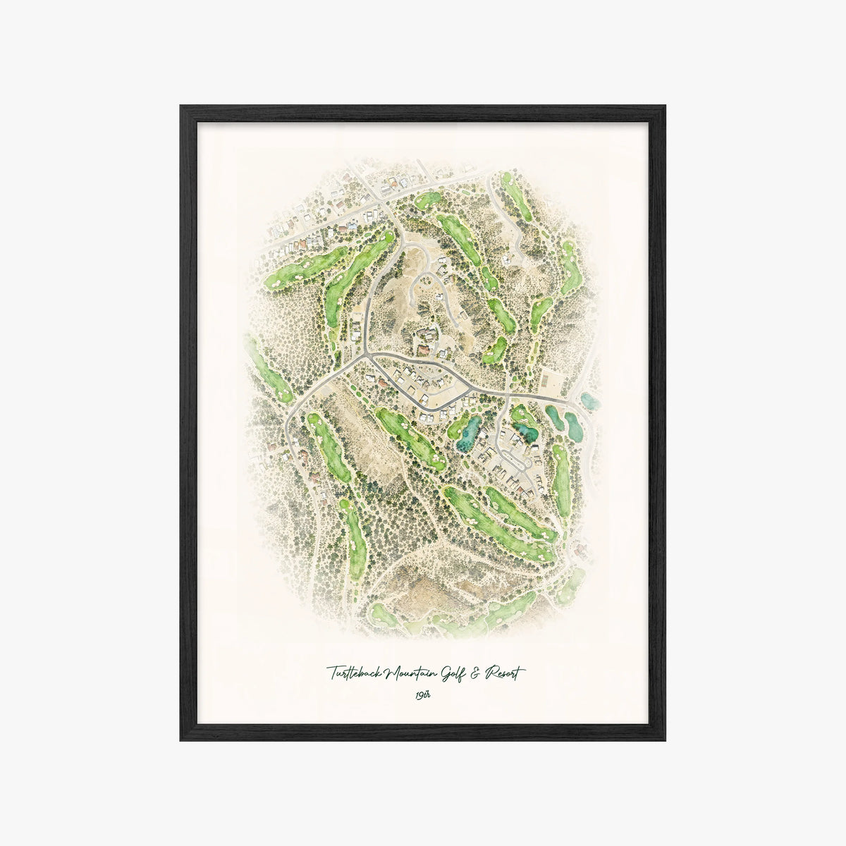 Turtleback Mountain Golf & Resort black frame