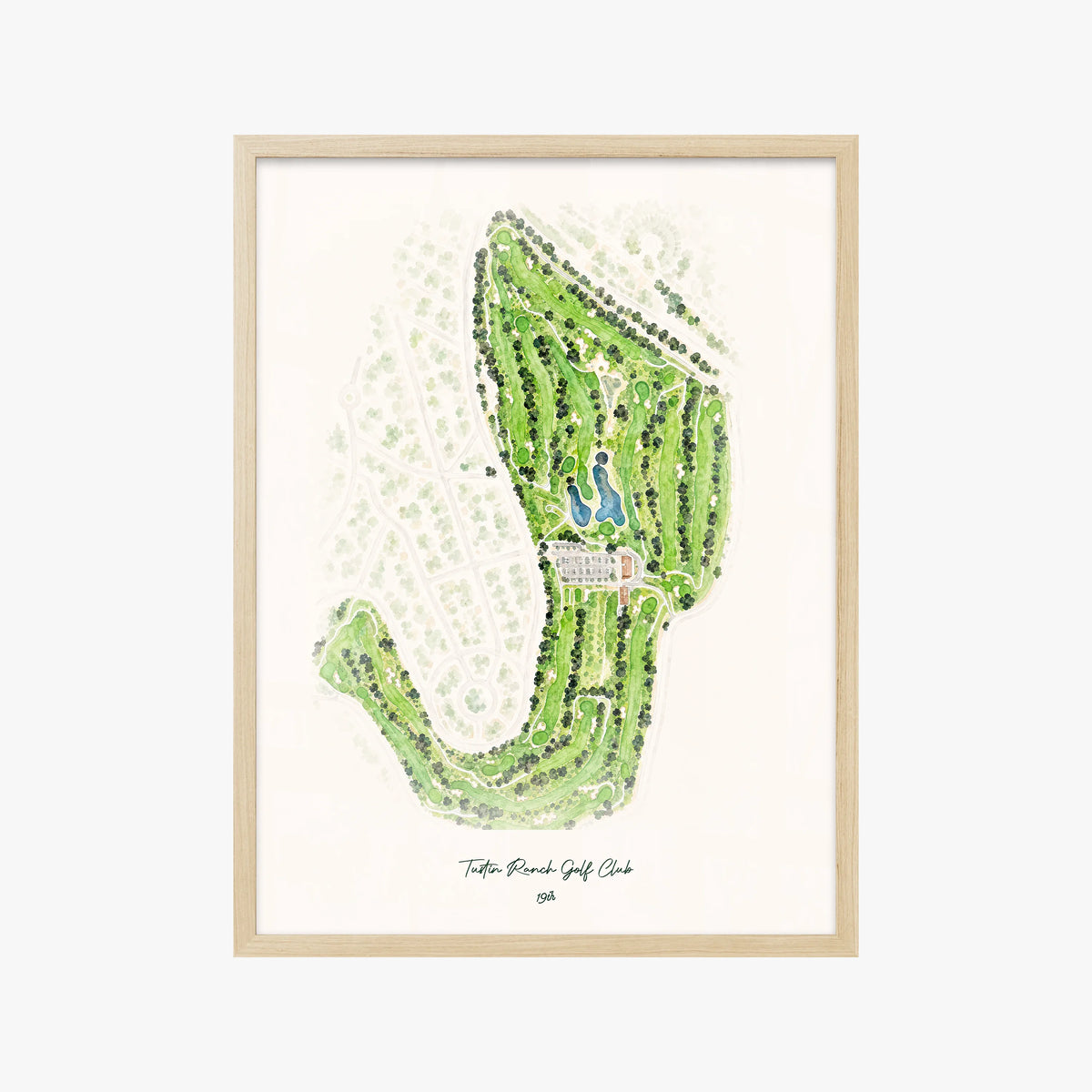 Tustin Ranch Golf Club wood frame