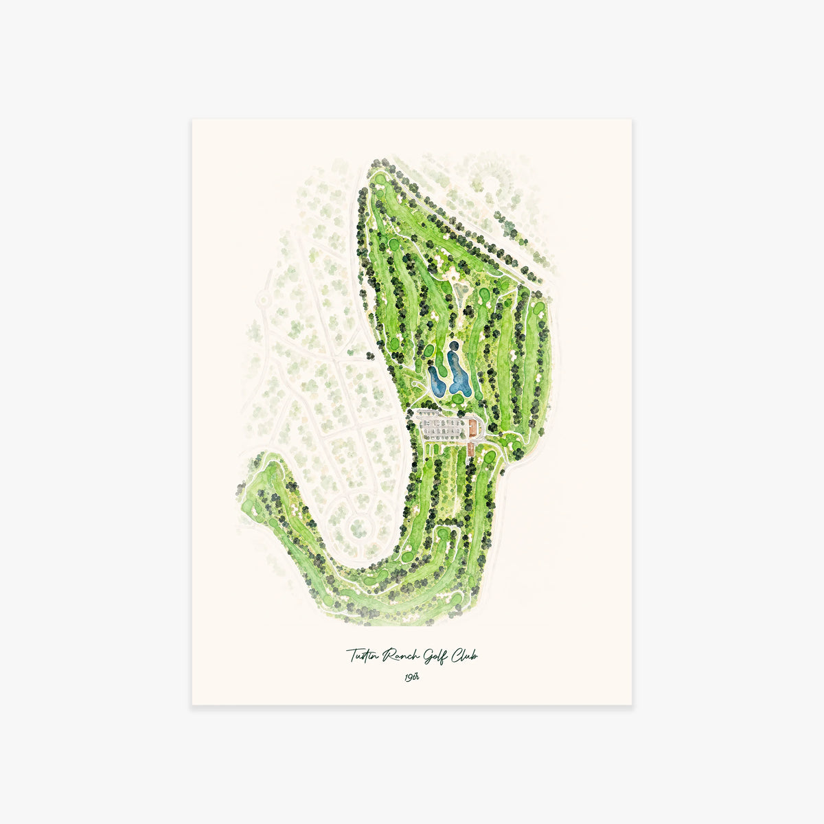 Tustin Ranch Golf Club printed artwork