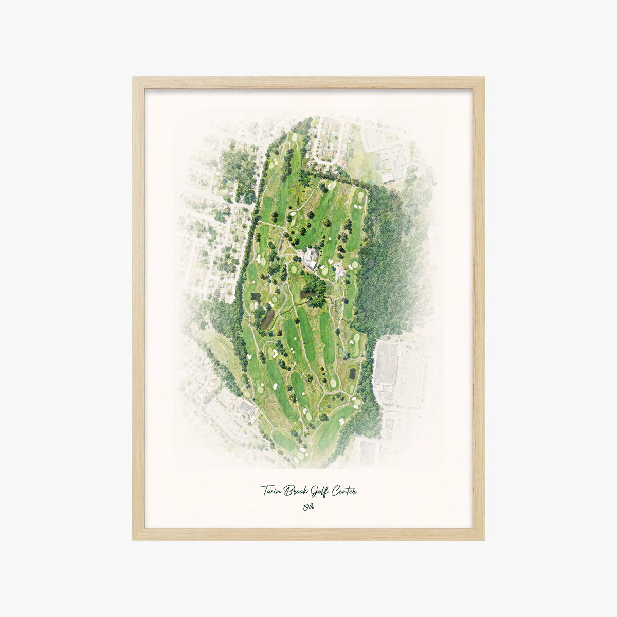 Twin Brook Golf Center wood frame