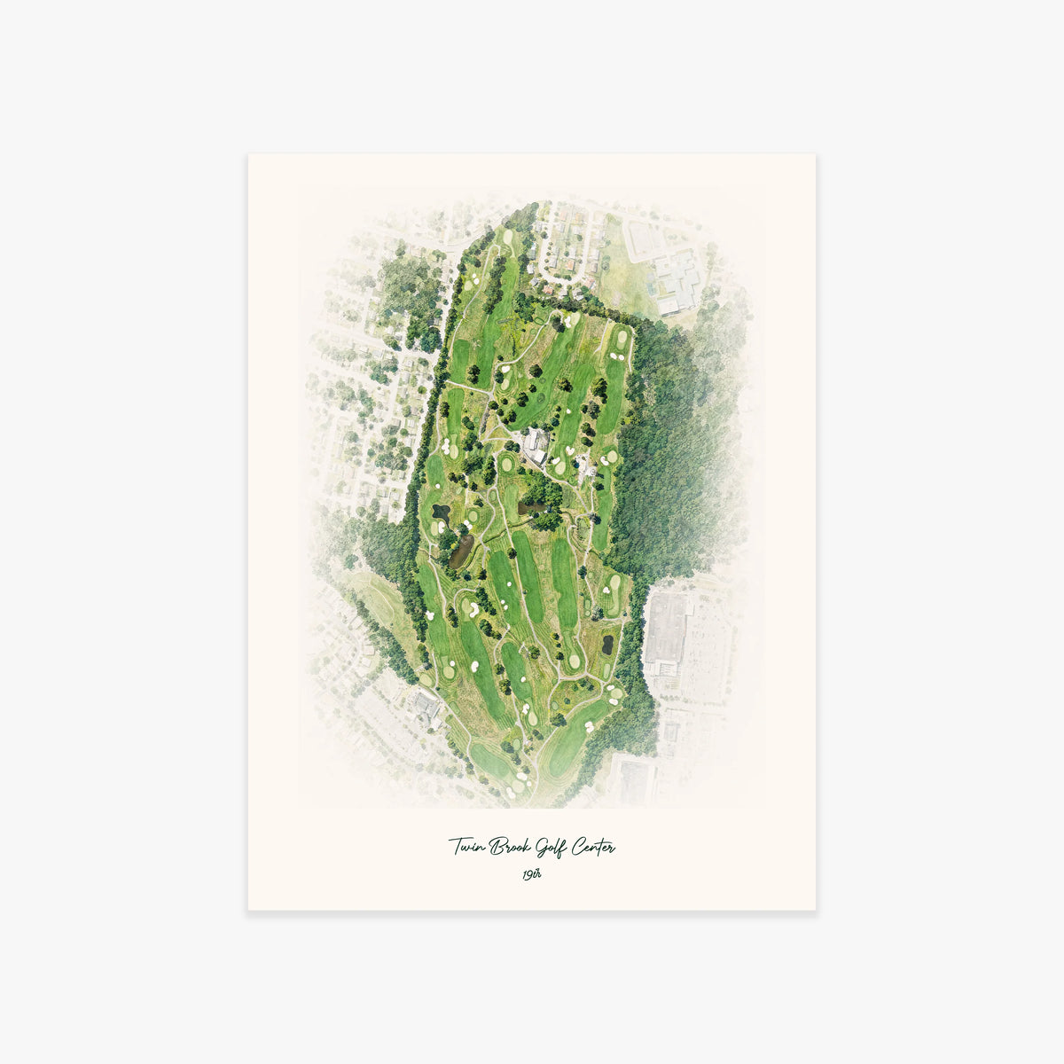 Twin Brook Golf Center printed artwork
