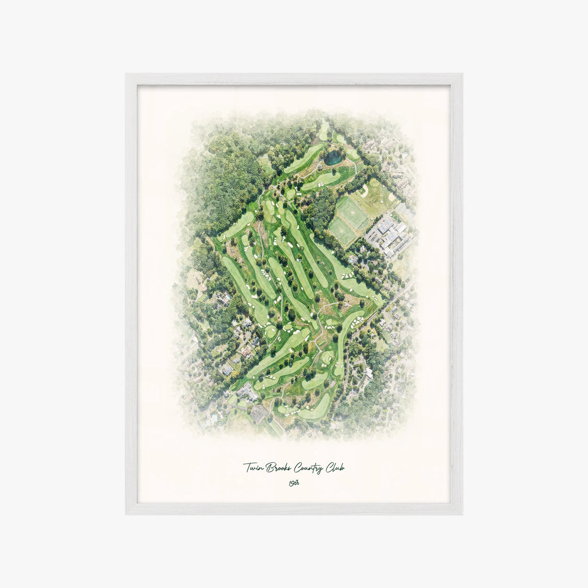 Twin Brooks Country Club white frame