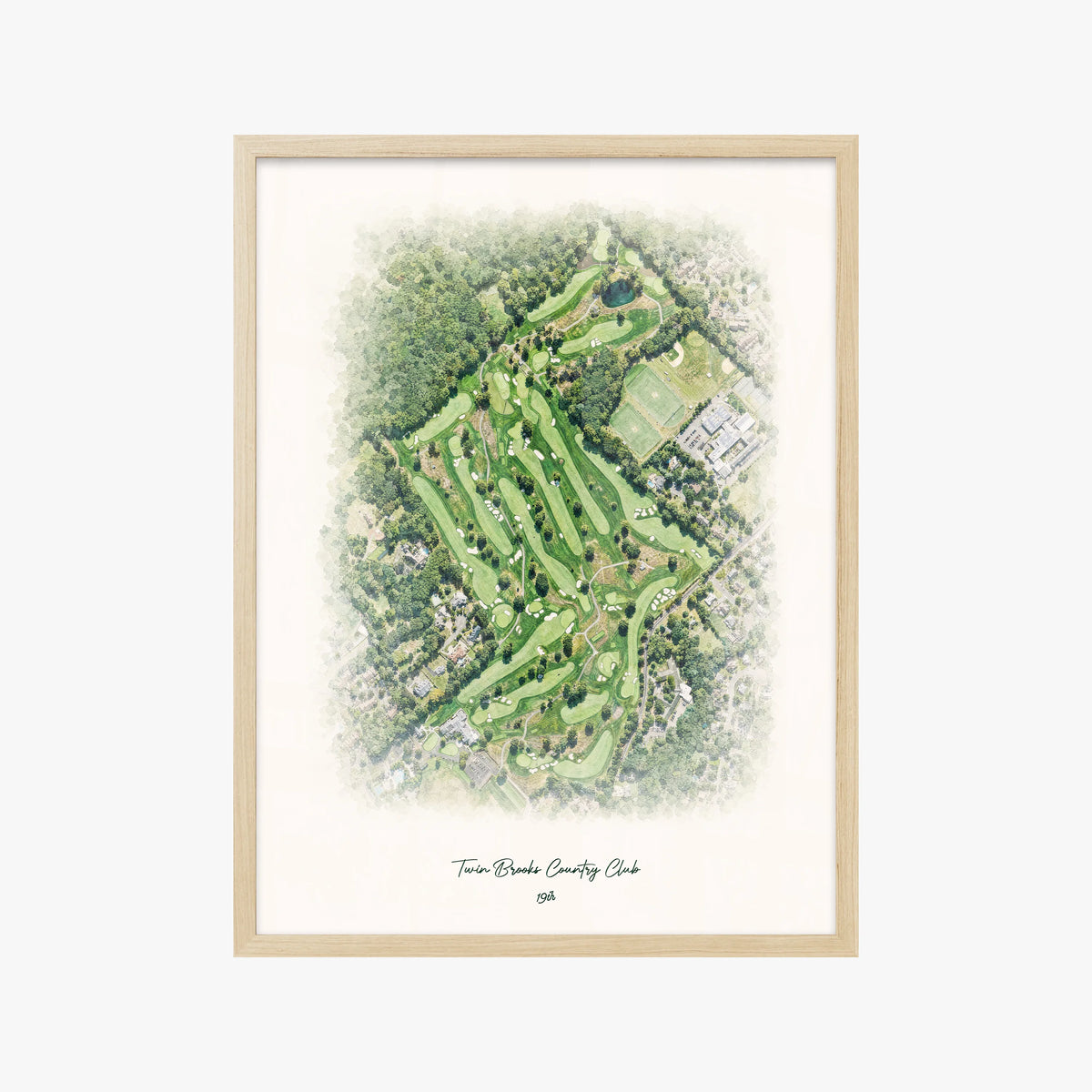 Twin Brooks Country Club wood frame
