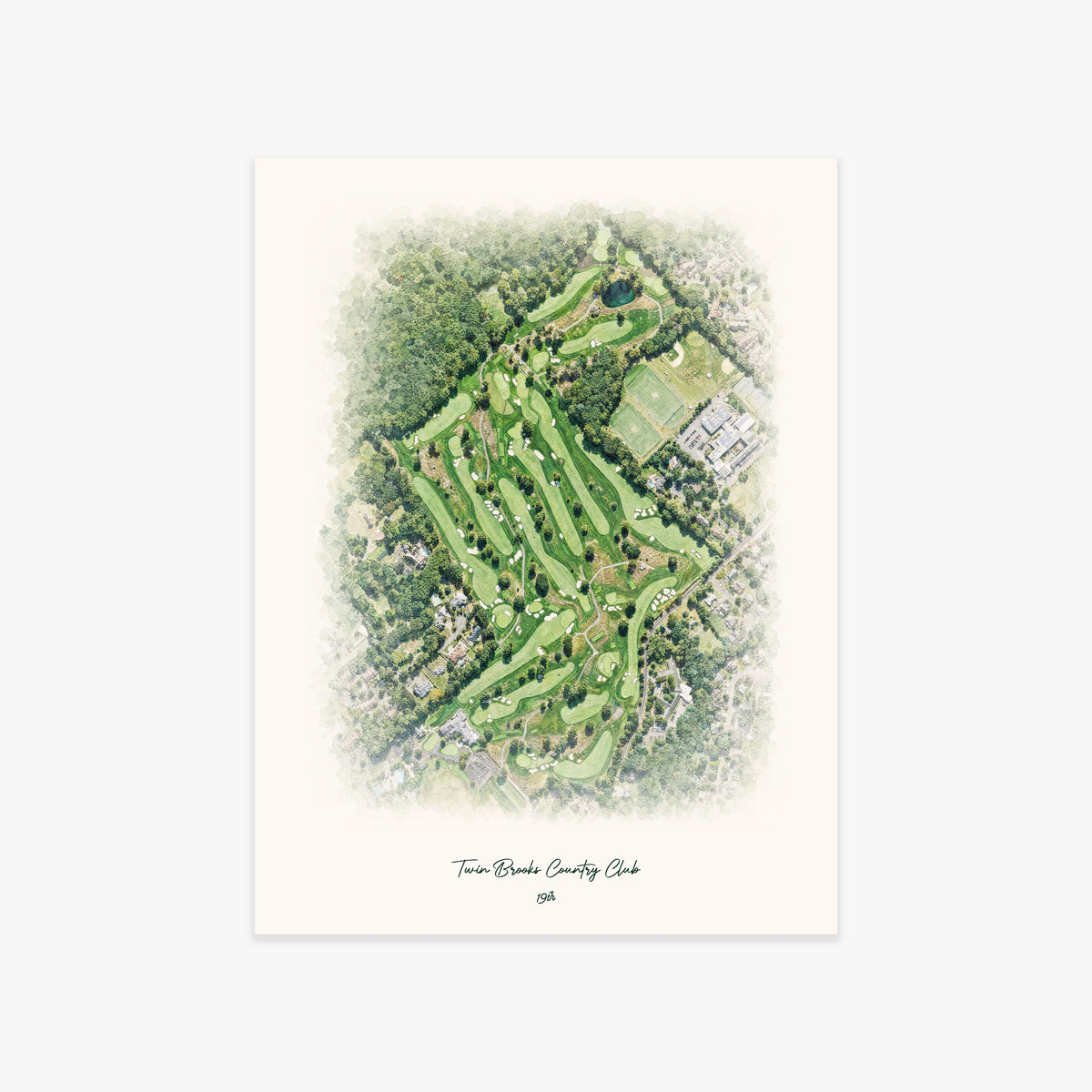 Twin Brooks Country Club printed artwork