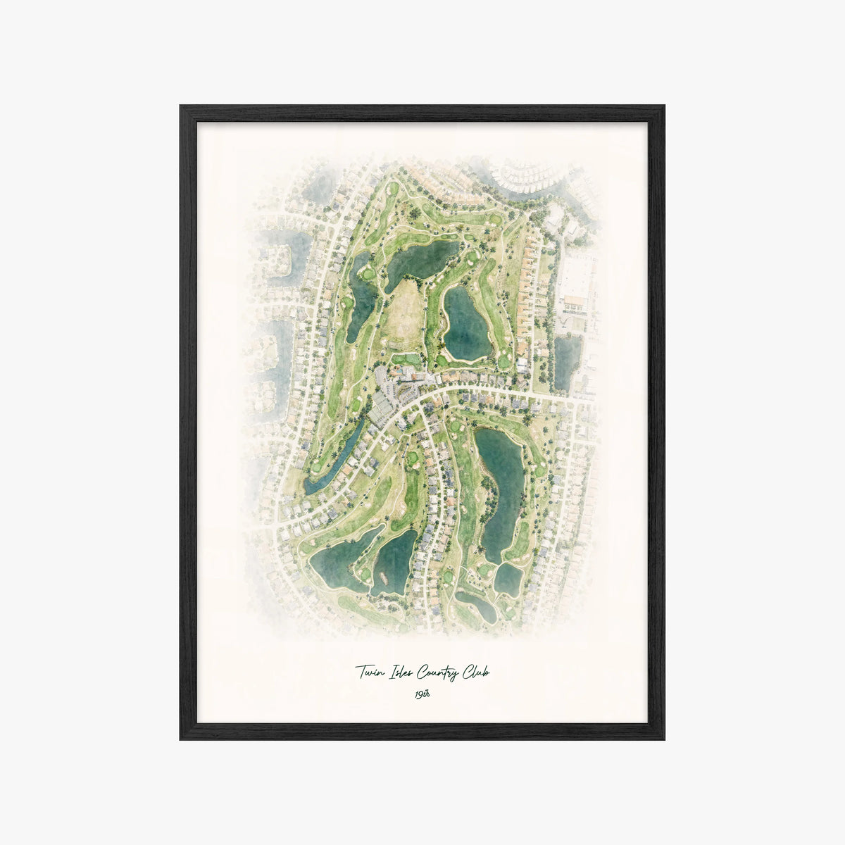 Twin Isles Country Club black frame