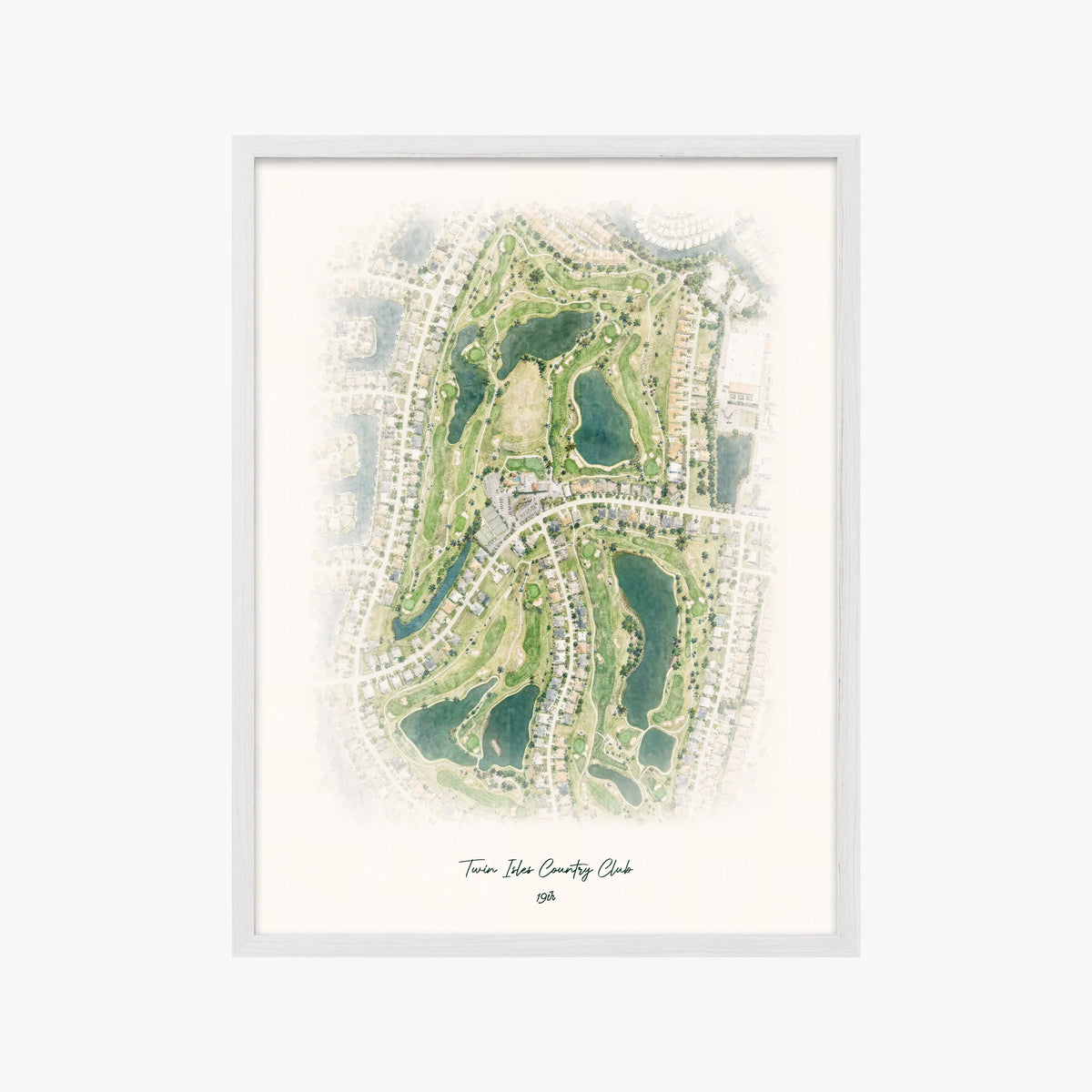 Twin Isles Country Club white frame