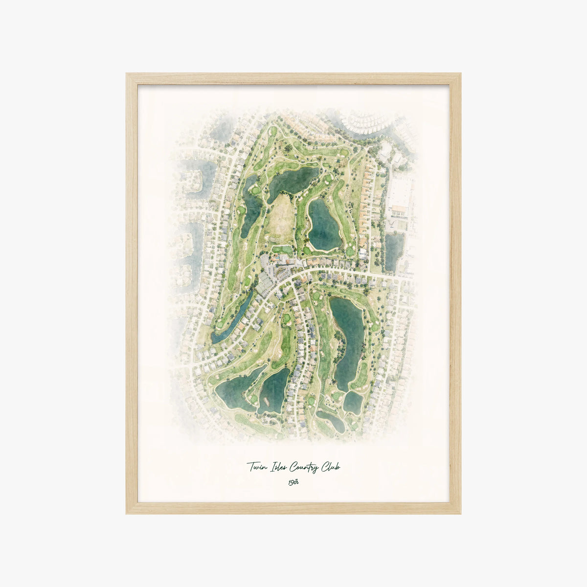 Twin Isles Country Club wood frame