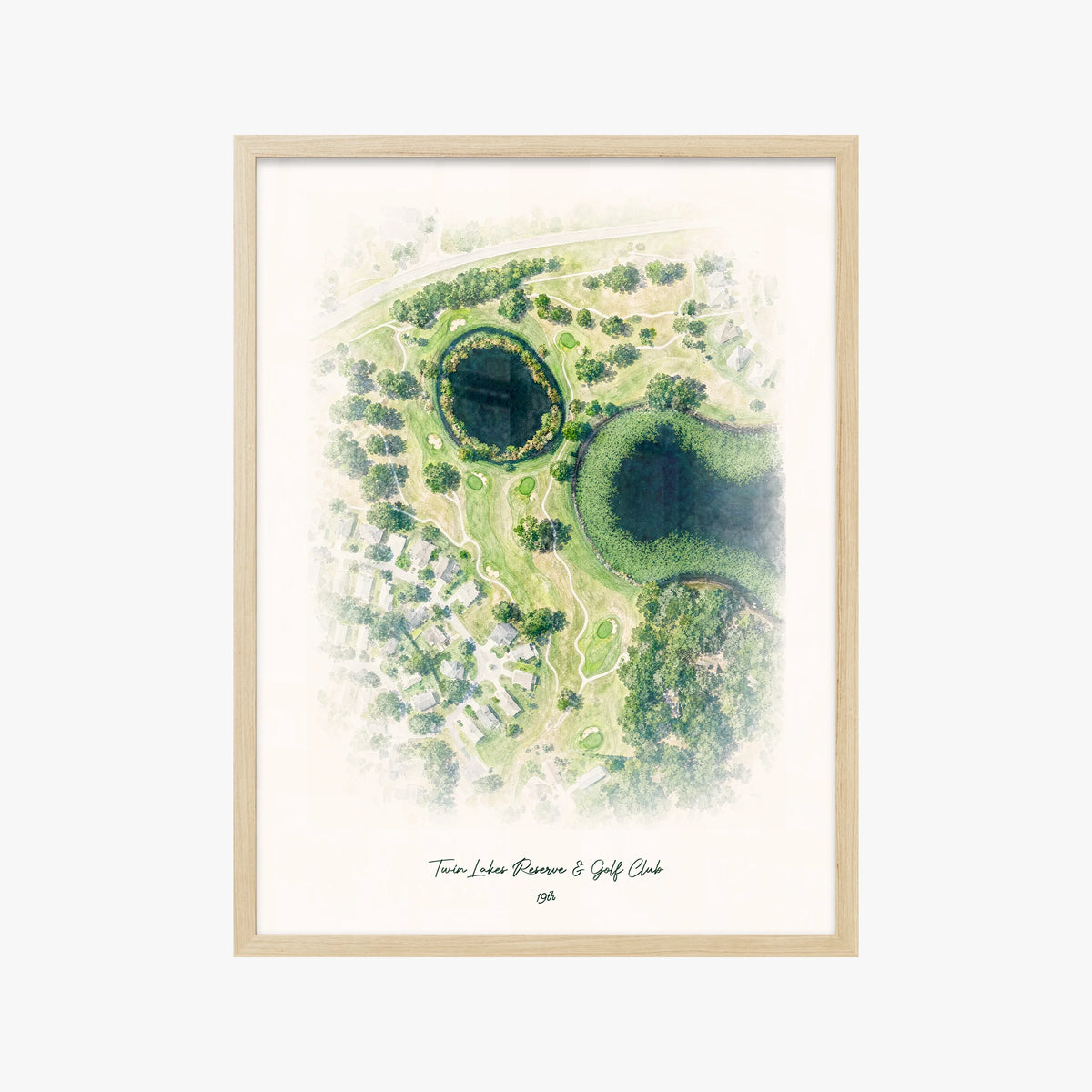 Twin Lakes Reserve & Golf Club wood frame