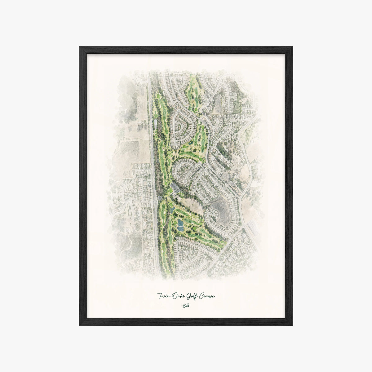Twin Oaks Golf Course black frame