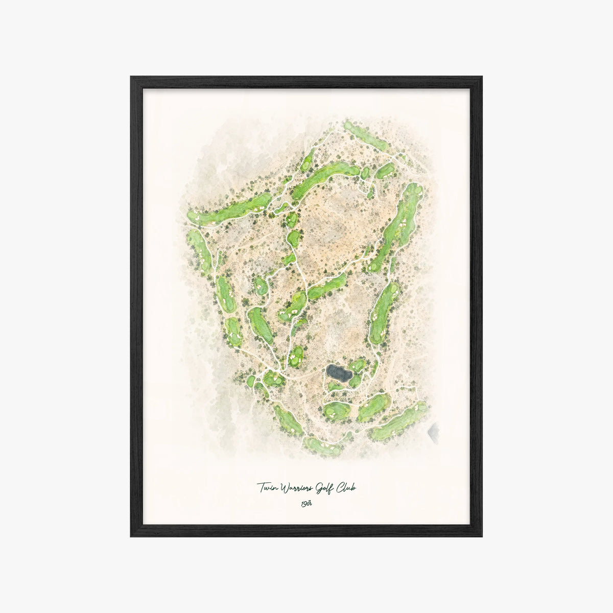 Twin Warriors Golf Club black frame