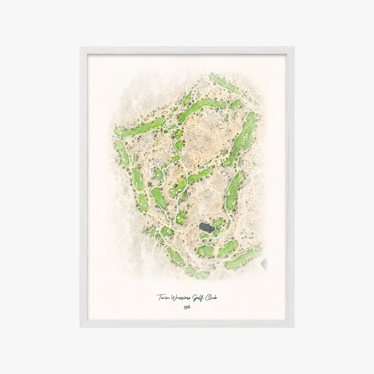 Twin Warriors Golf Club white frame