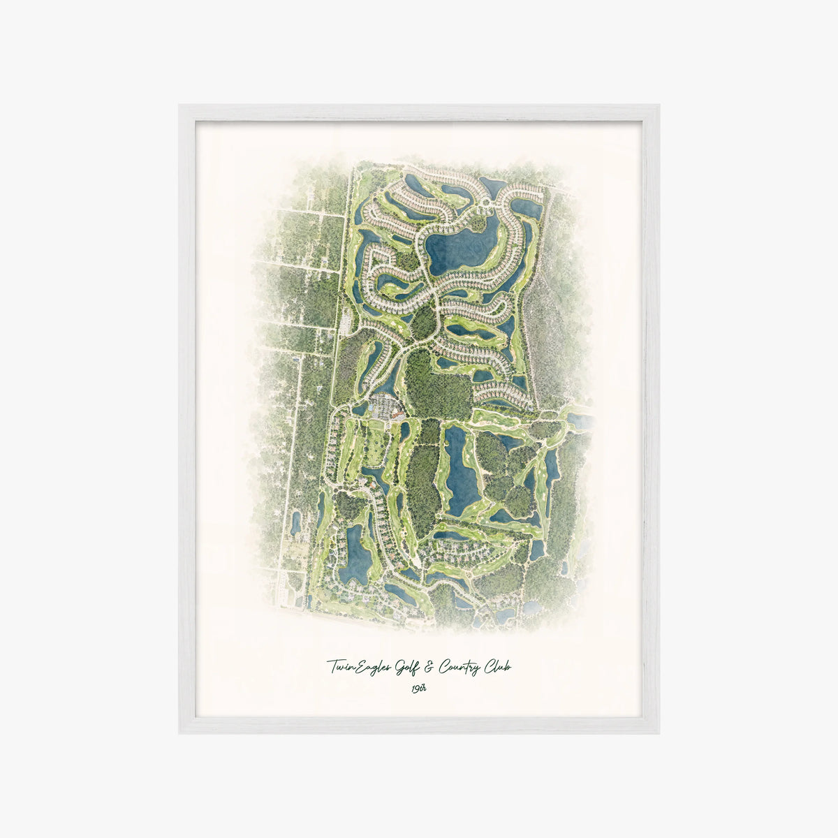 TwinEagles Golf & Country Club white frame