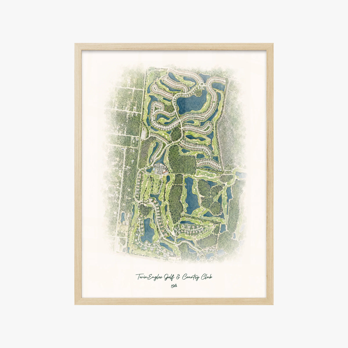 TwinEagles Golf & Country Club wood frame