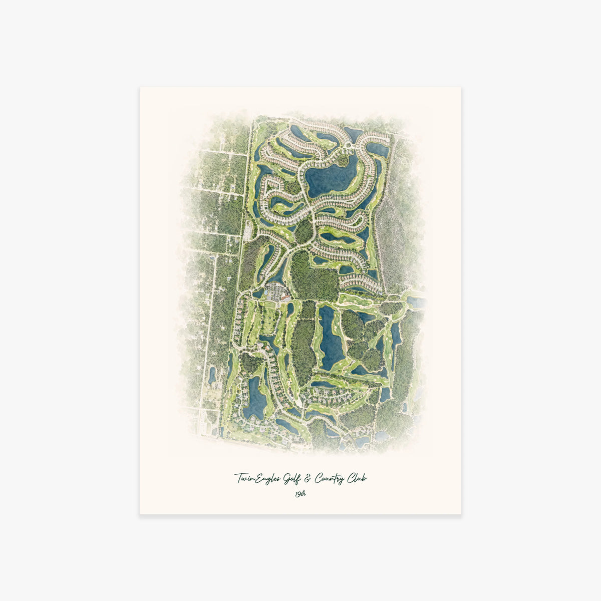 TwinEagles Golf & Country Club printed artwork
