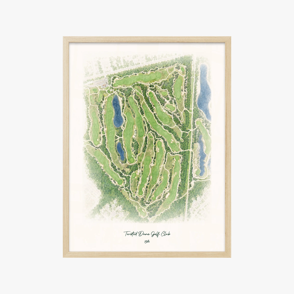 Twisted Dune Golf Club wood frame