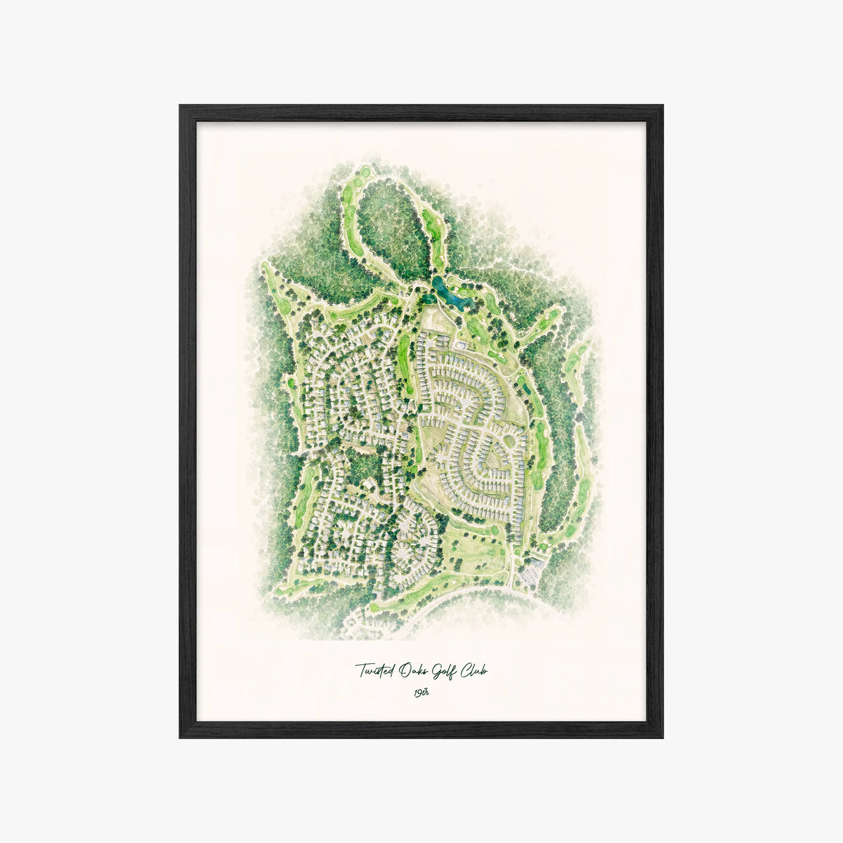 Twisted Oaks Golf Club black frame