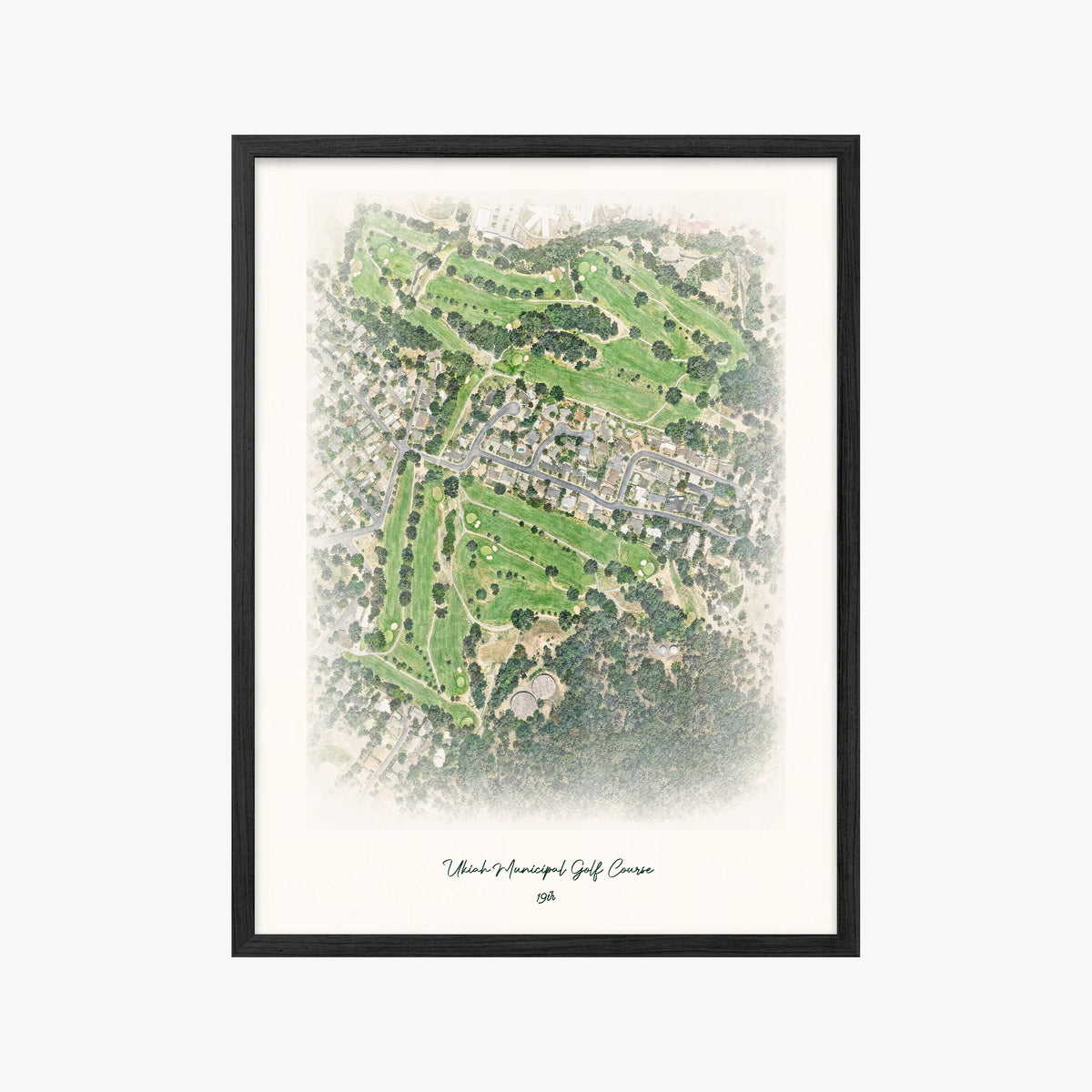 Ukiah Municipal Golf Course black frame