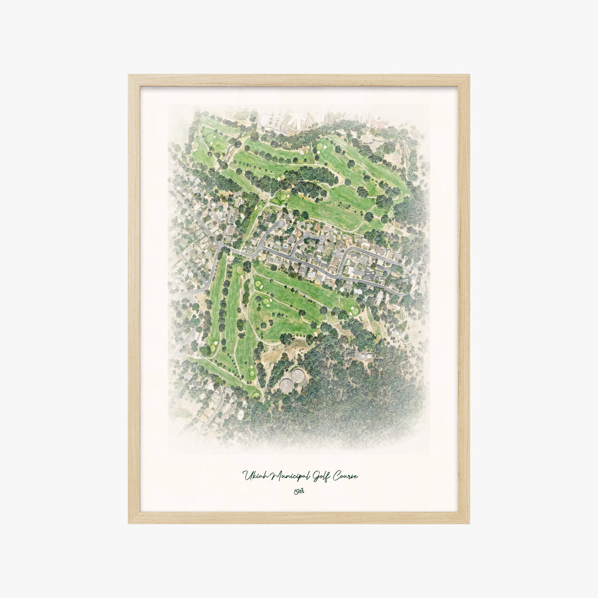 Ukiah Municipal Golf Course wood frame