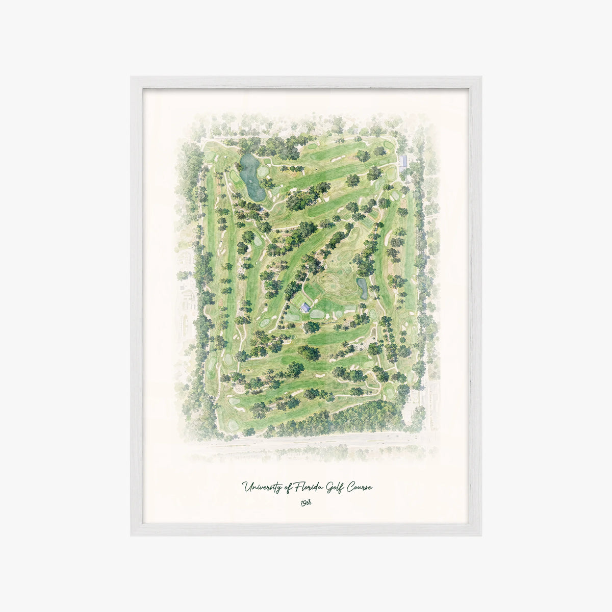 University of Florida Golf Course white frame