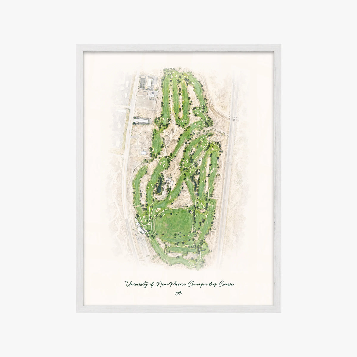University of New Mexico Championship Course white frame