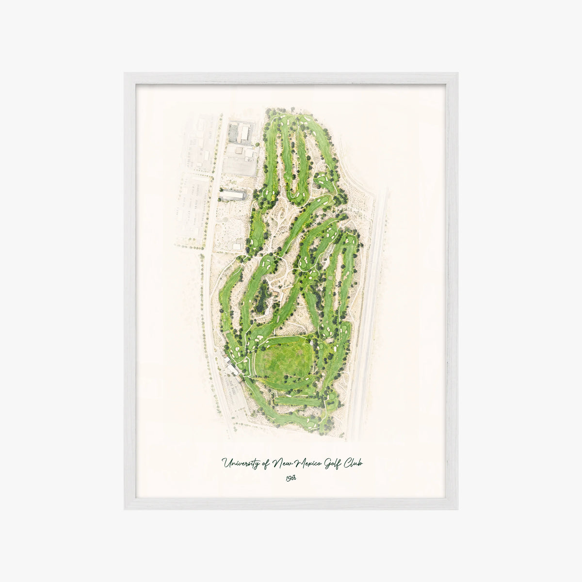 University of New Mexico Golf Club white frame