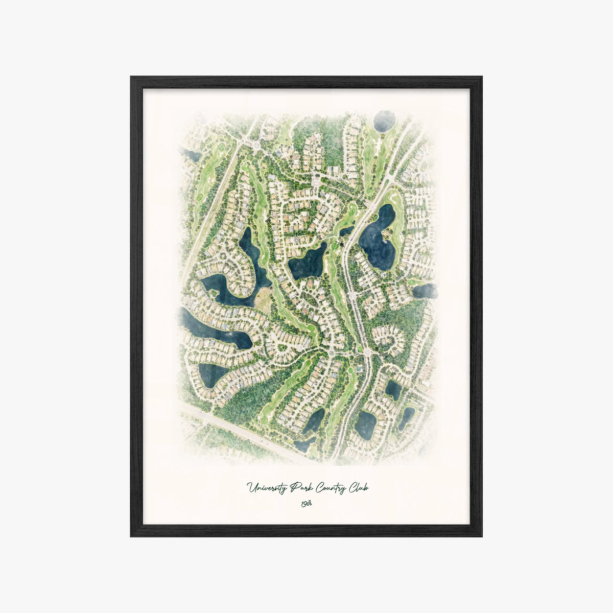 University Park Country Club black frame