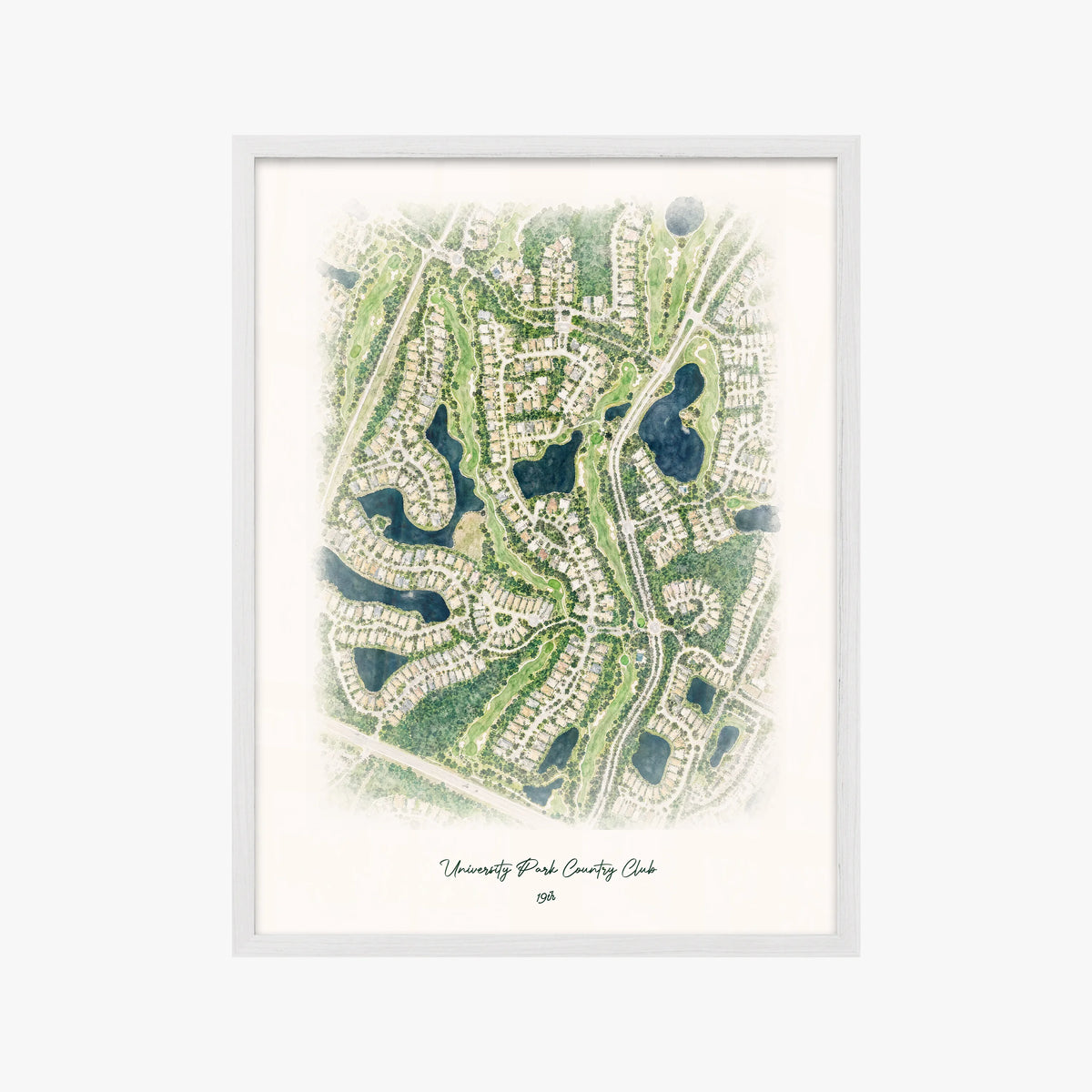 University Park Country Club white frame
