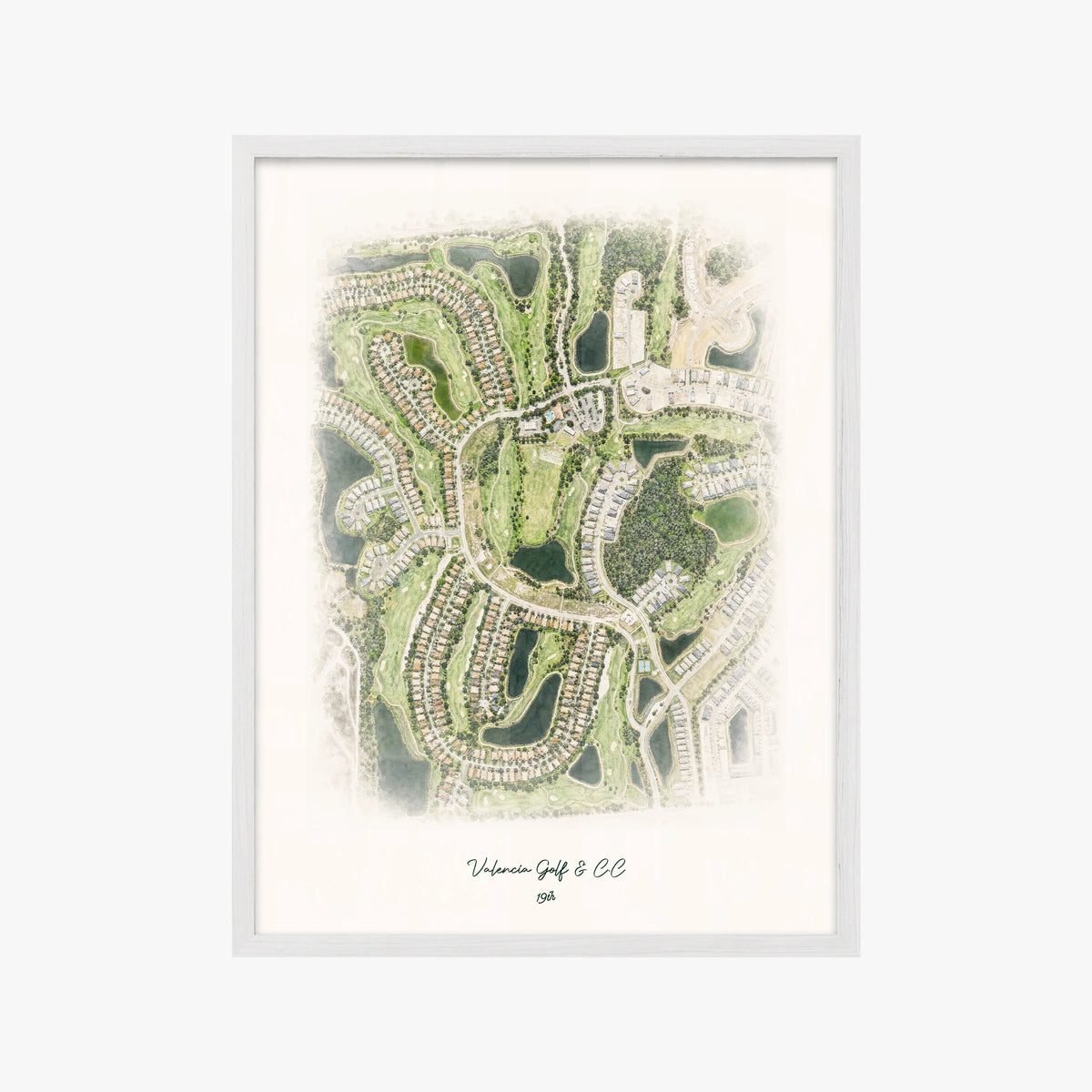 Valencia Golf & C.C white frame