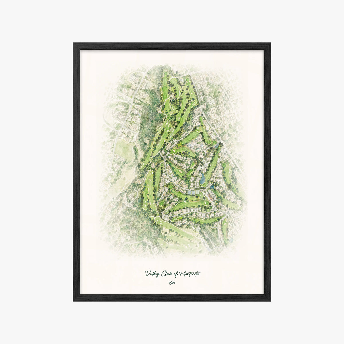Valley Club of Montecito black frame