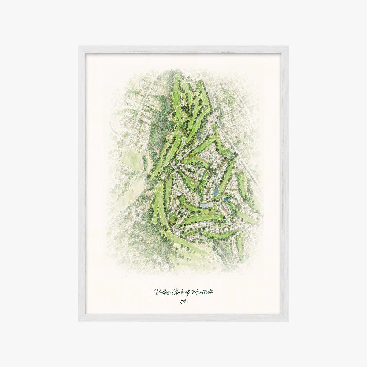 Valley Club of Montecito white frame