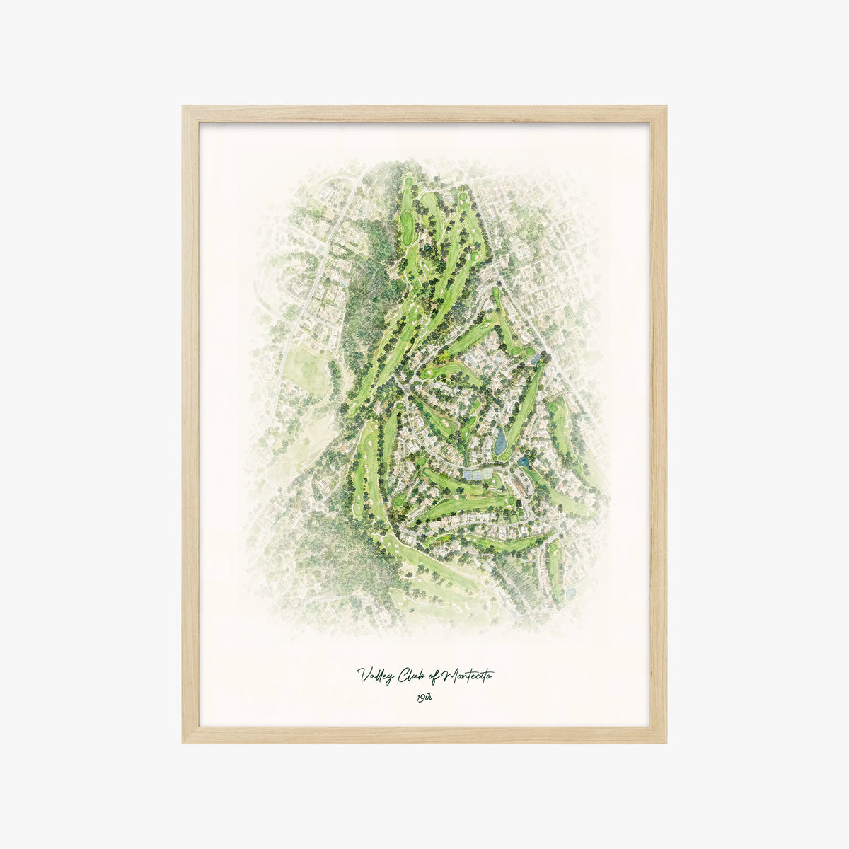 Valley Club of Montecito wood frame
