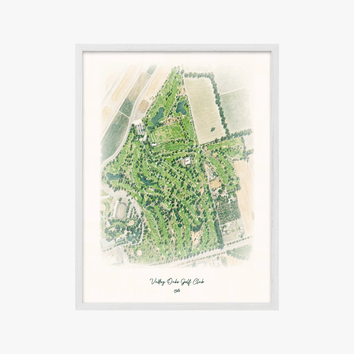 Valley Oaks Golf Club white frame