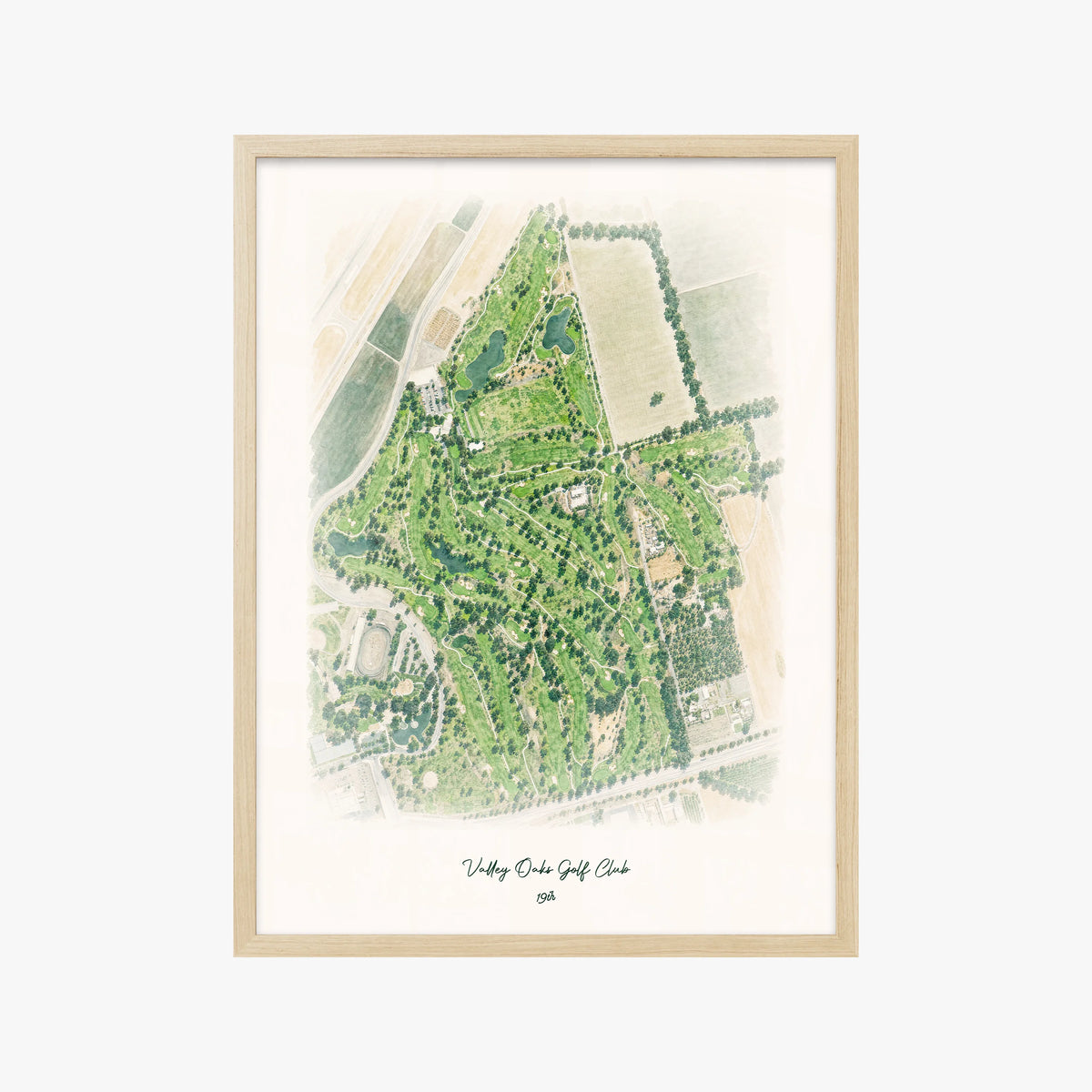 Valley Oaks Golf Club wood frame