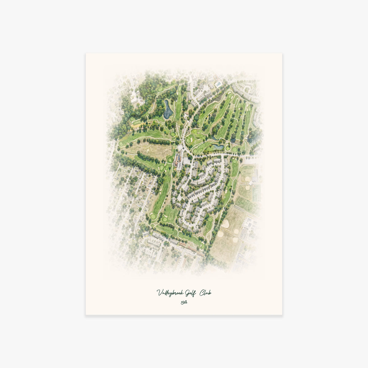 Valleybrook Golf  Club printed artwork