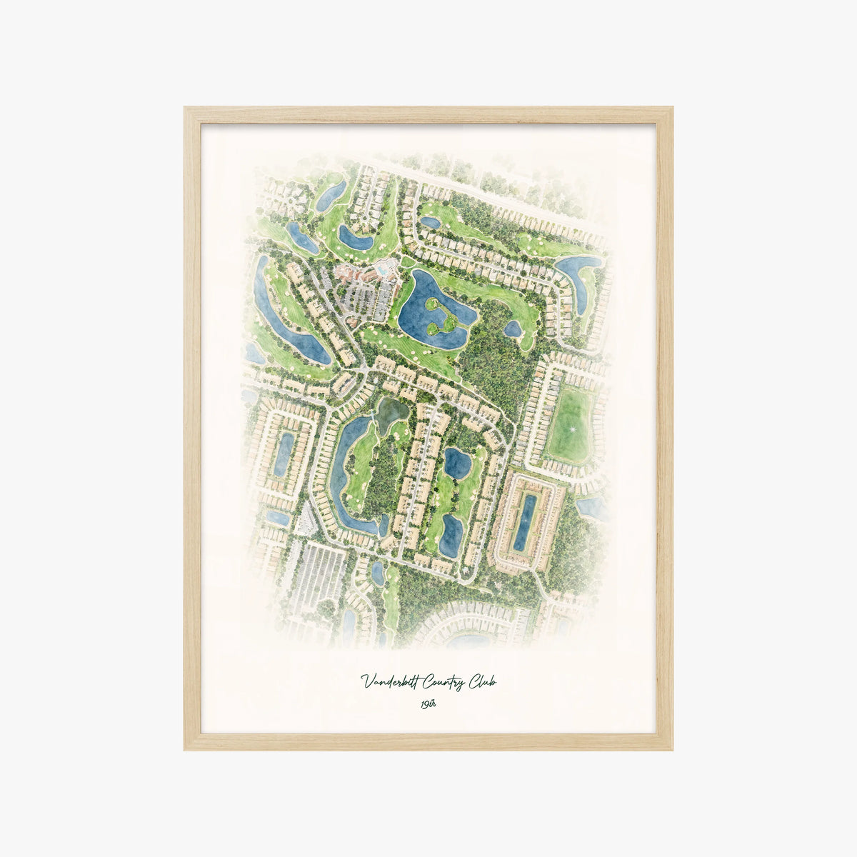 Vanderbilt Country Club wood frame