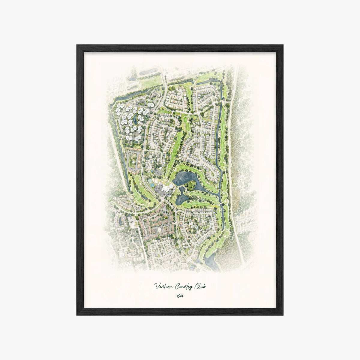 Ventura Country Club black frame