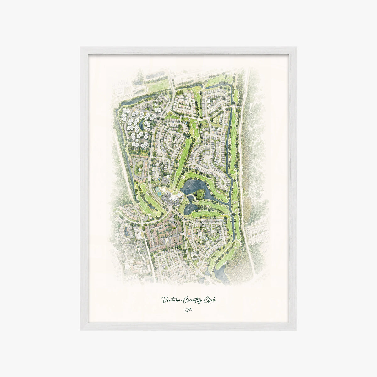 Ventura Country Club white frame