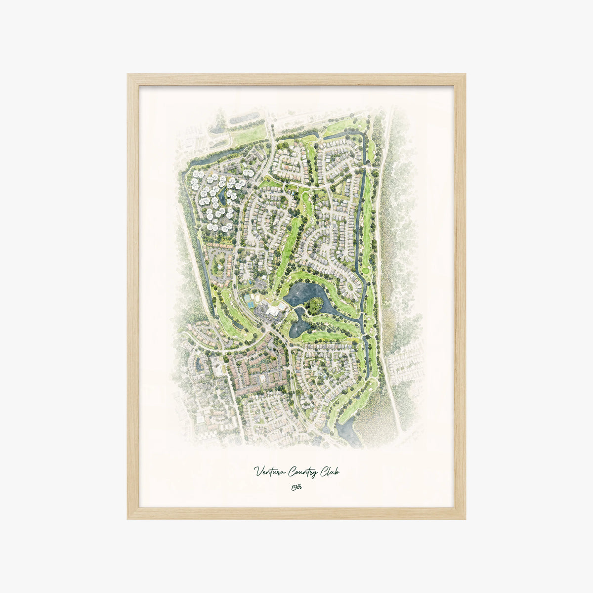 Ventura Country Club wood frame