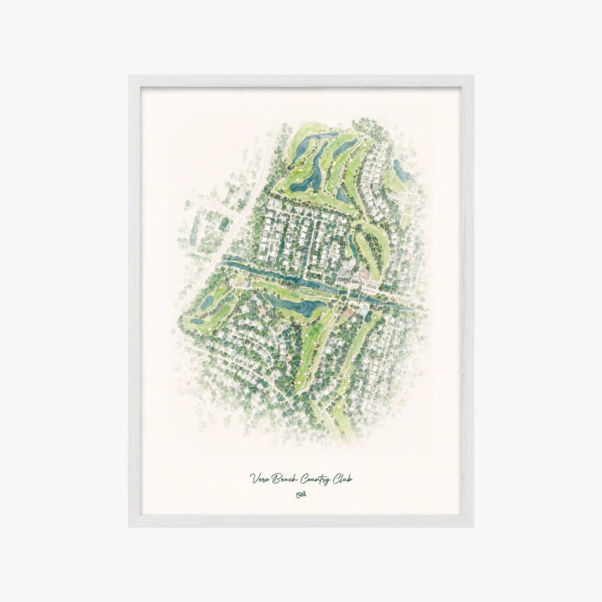 Vero Beach Country Club white frame