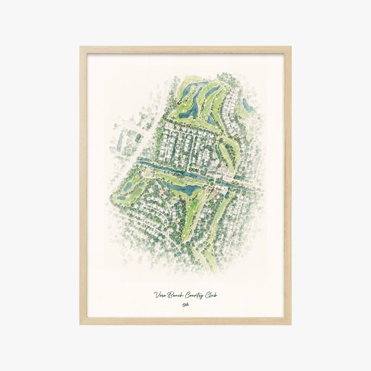 Vero Beach Country Club wood frame