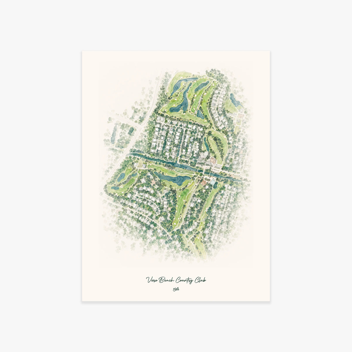 Vero Beach Country Club printed artwork