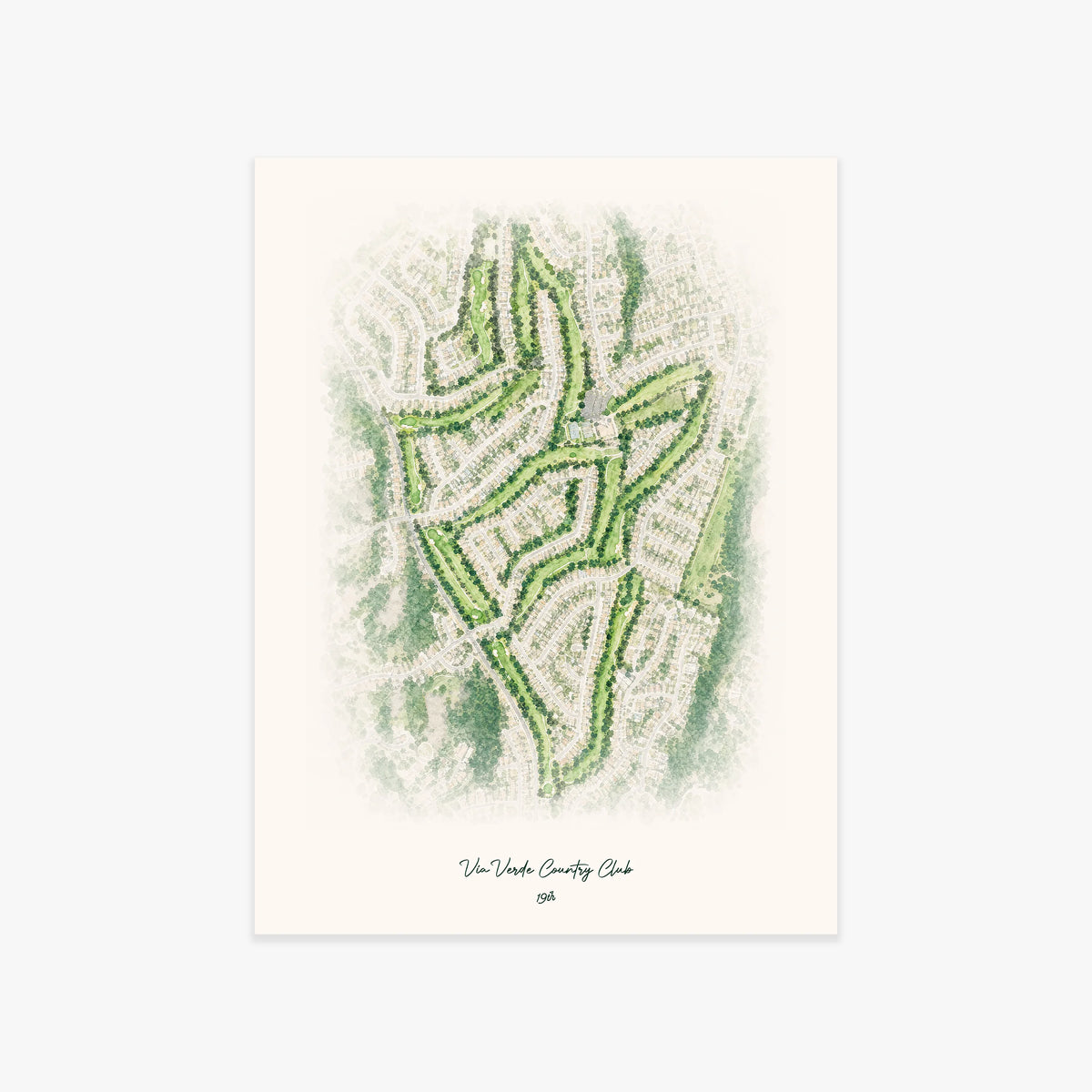Via Verde Country Club printed artwork