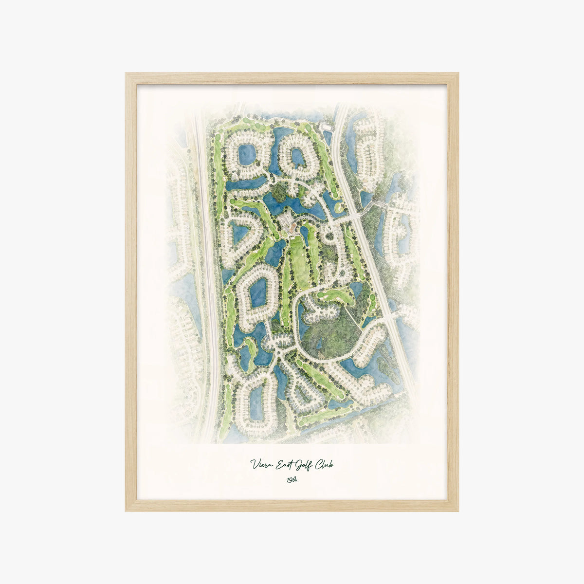 Viera East Golf Club wood frame