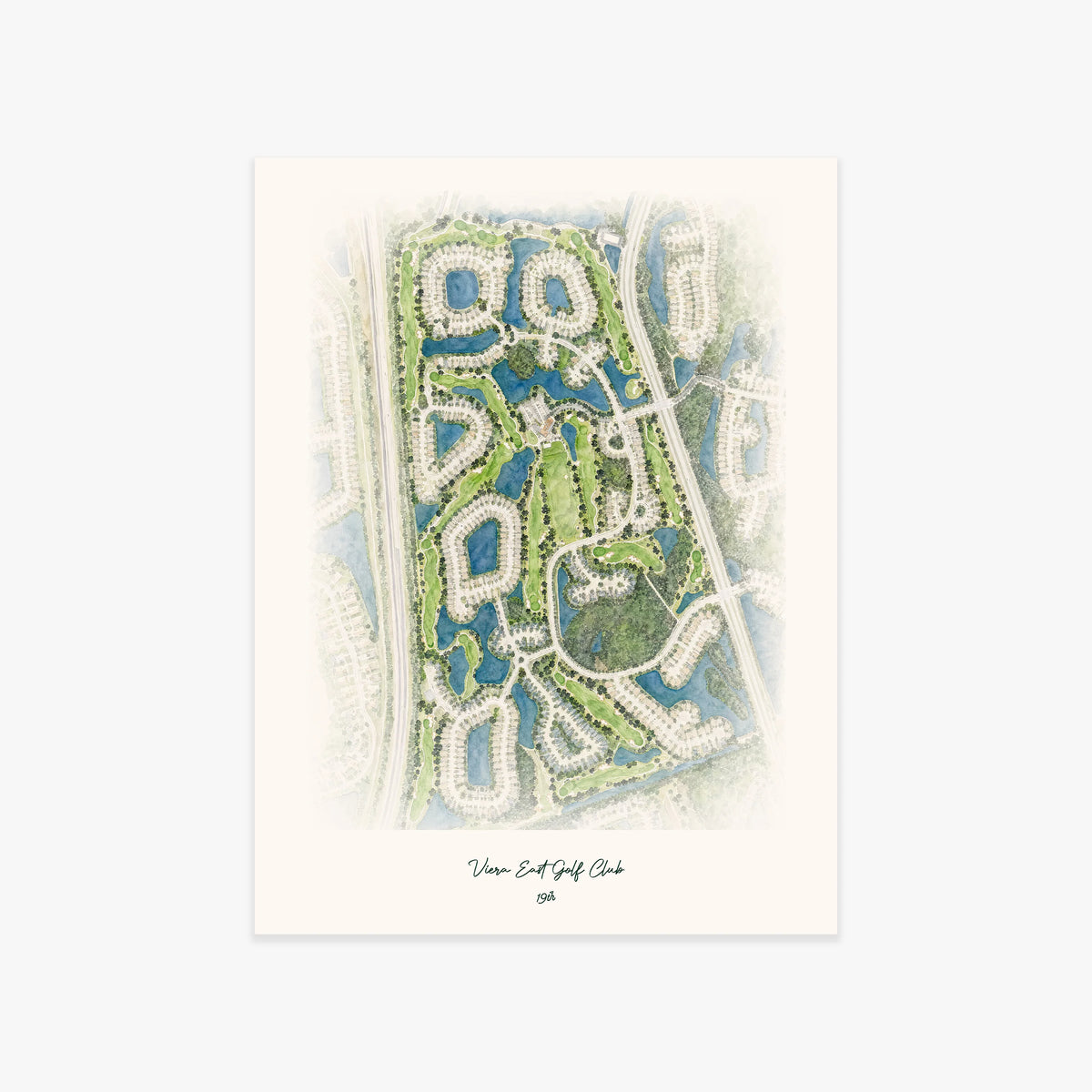 Viera East Golf Club printed artwork